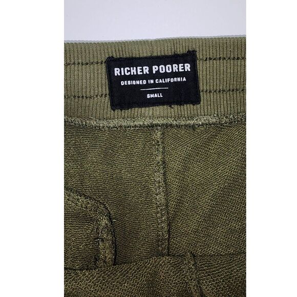 Richer Poorer Dusty Olive Green Jogger Tapered Sweatpants Size S - Picture 7 of 7